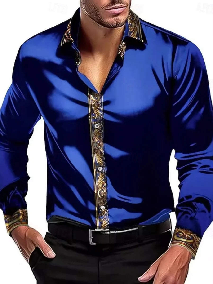 chemise élégante à manches longues pour homme