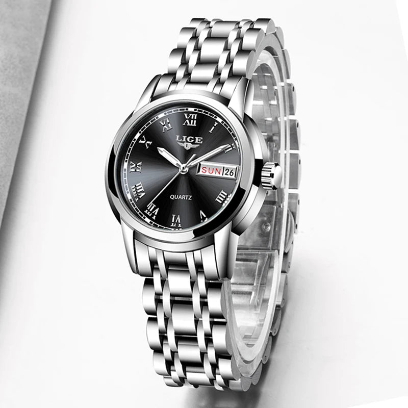 montre à quartz étanche pour femme