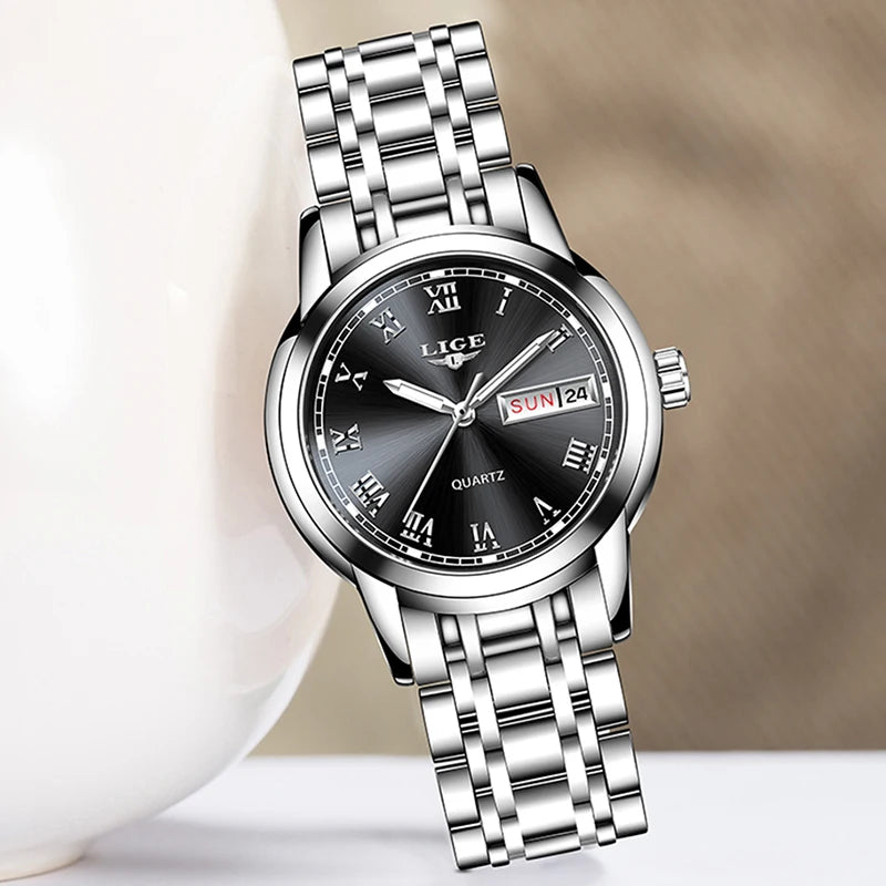 montre à quartz étanche pour femme