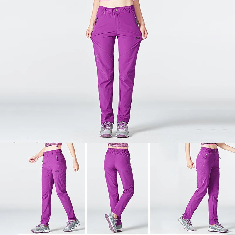 pantalon de randonnée imperméable pour femme, séchage rapide, pantalon d'extérieur, camping, escalade, trekking, montagne,