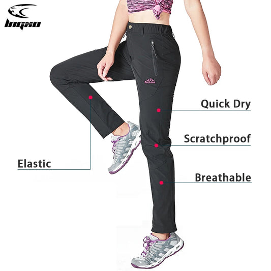 pantalon de randonnée imperméable pour femme, séchage rapide, pantalon d'extérieur, camping, escalade, trekking, montagne,
