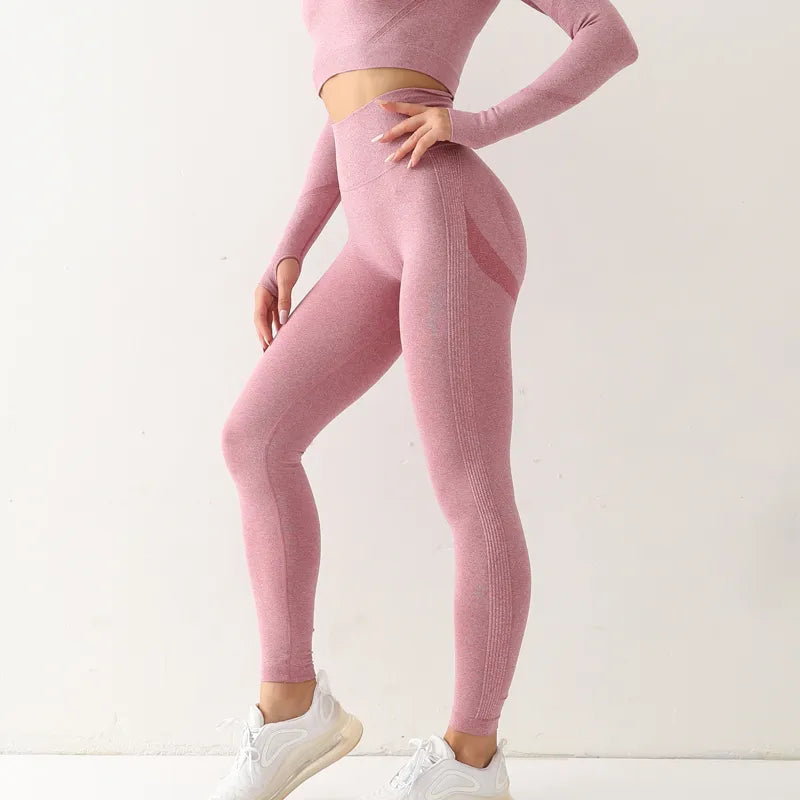 legging de sport sans couture pour femme