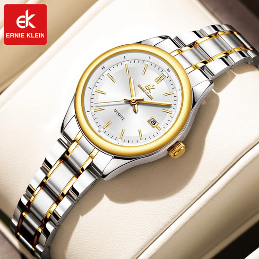montre dorée de luxe pour femme