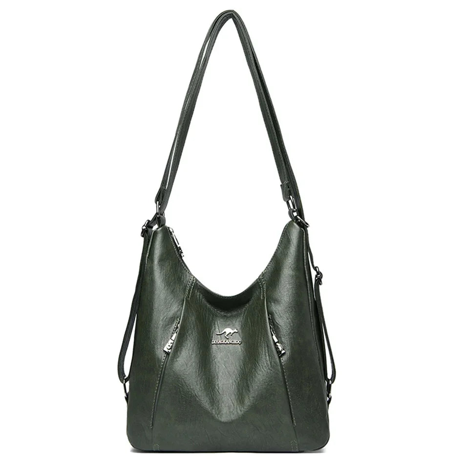 a-sac à main de luxe en cuir de haute qualité pour femme, sac à bandoulière multifonction, sac à dos de voyage