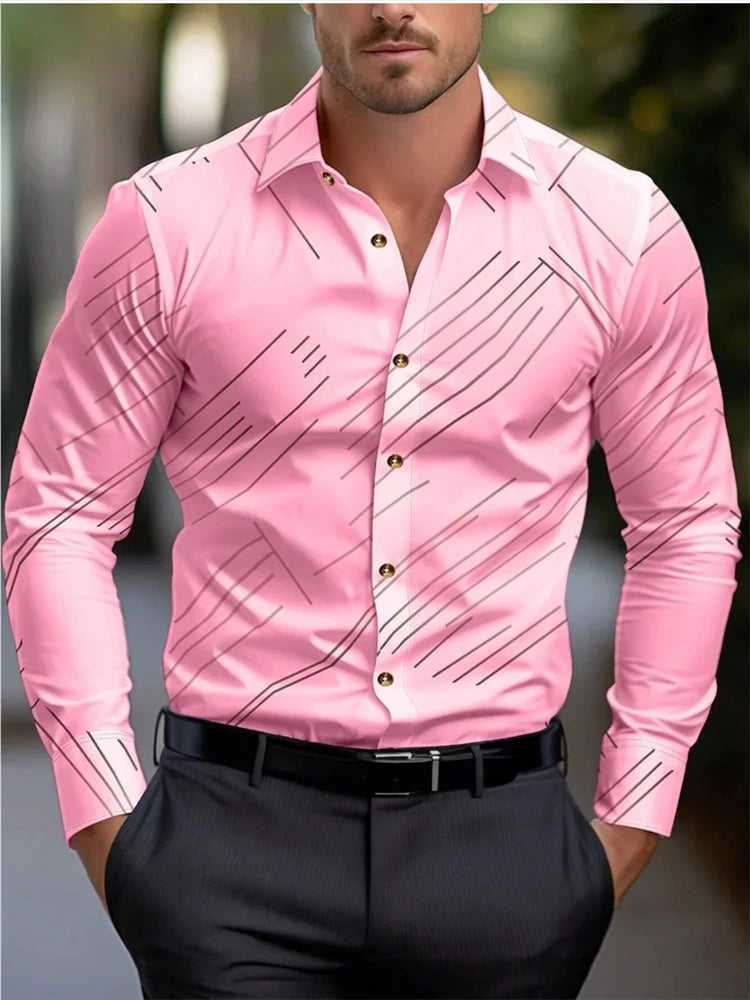 chemise à manches longues pour homme, vêtement surdimensionné pour affaires, décontracté, à la mode,