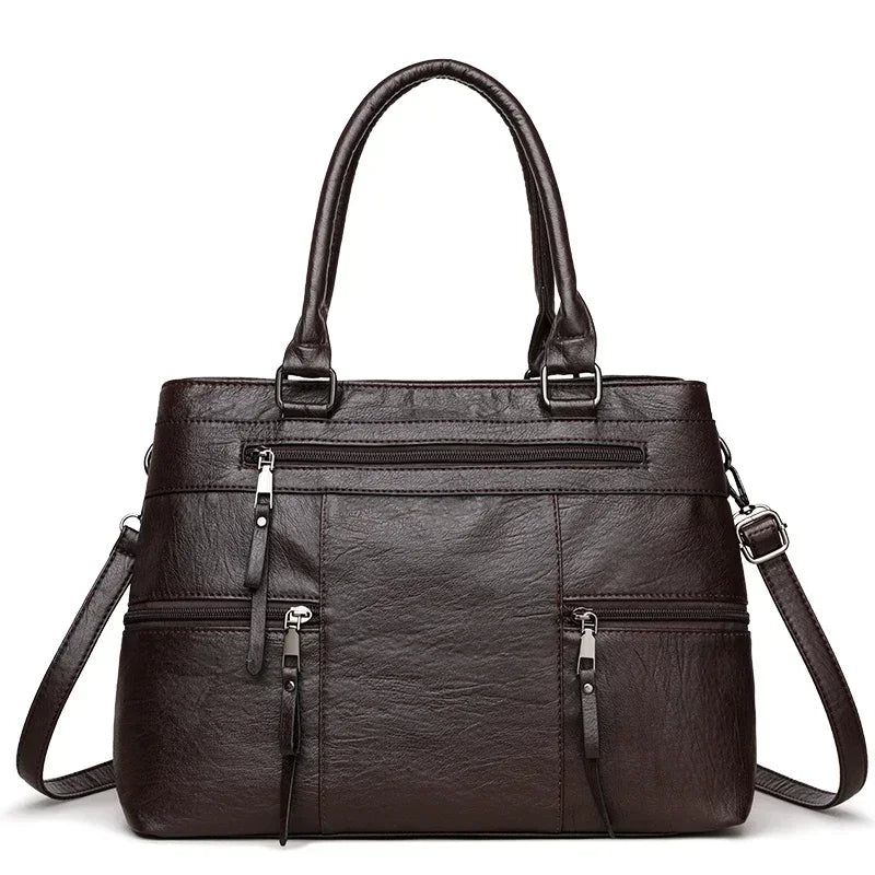 Sac à main élégant pour femme, sac à poignée supérieure en cuir de bonne qualité, sac à bandoulière
