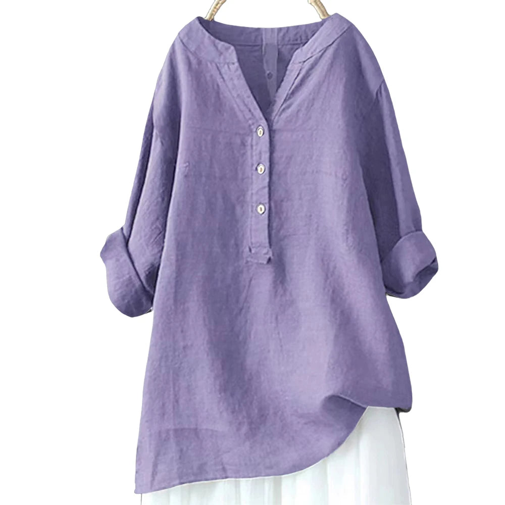 a-haut de  grande taille pour femme,  été,  3/4 manches,  vêtement coréen surdimensionné, chemise femme