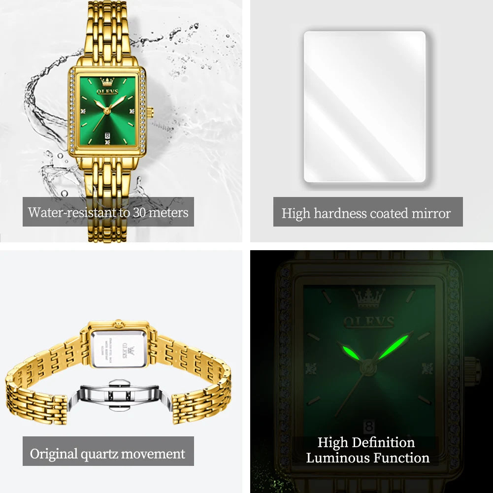 montre à quartz pour dame,  marque  de luxe,  étanche,