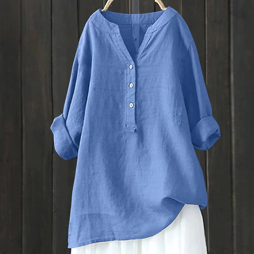 a-haut de  grande taille pour femme,  été,  3/4 manches,  vêtement coréen surdimensionné, chemise femme