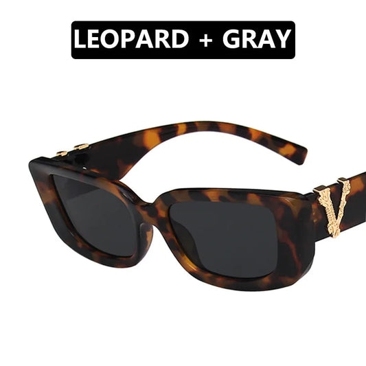 a-lunettes de soleil pour femme, rétro, lunettes carrées
