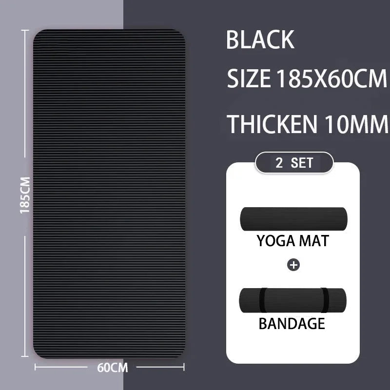 a-Tapis de Yoga, de gymnastique, 20MM, Protection de l'environnement, anti-dérapant, sport,  Fitness,