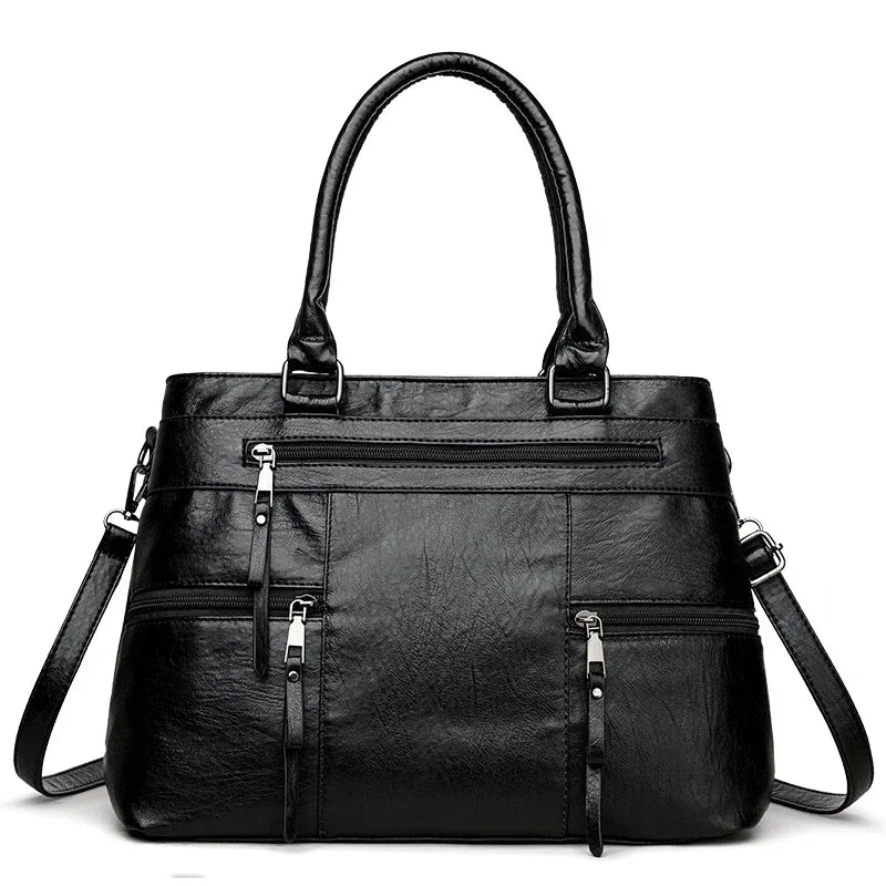 Sac à main élégant pour femme, sac à poignée supérieure en cuir de bonne qualité, sac à bandoulière
