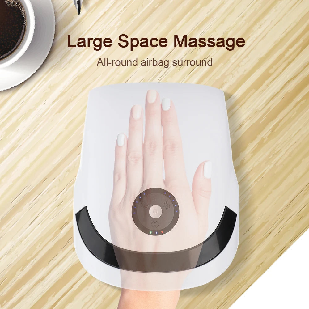 masseur électrique sans fil avec compression d'air, 3 niveaux de Chaleur, masseur des paumes et des doigts de la main