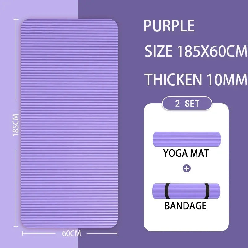 a-Tapis de Yoga, de gymnastique, 20MM, Protection de l'environnement, anti-dérapant, sport,  Fitness,