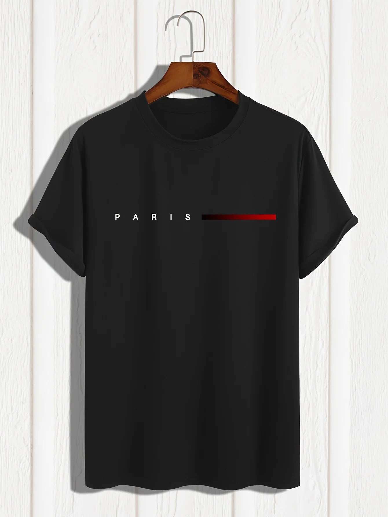 T-shirt ample à manches courtes et col rond pour homme, haut décontracté, 100% coton