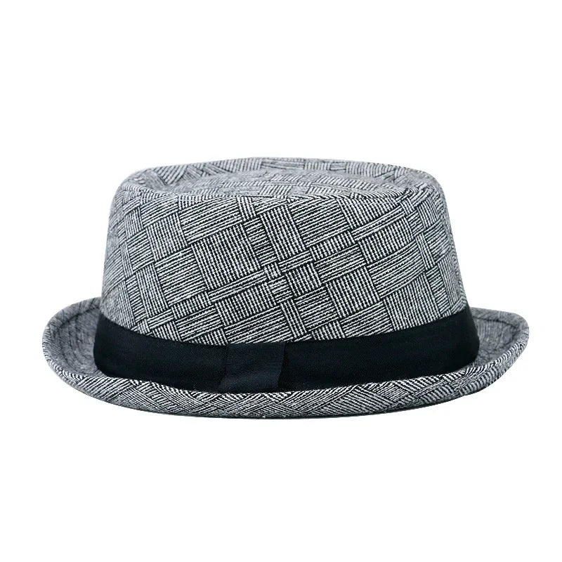 Chapeau haut de Protection solaire, en coton, pour homme, chapeau de Jazz, Simple et rétro,