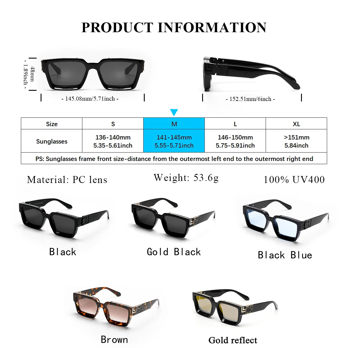a-lunettes de soleil de luxe  pour homme et femme, marque, lunettes carrées pour  homme et femme