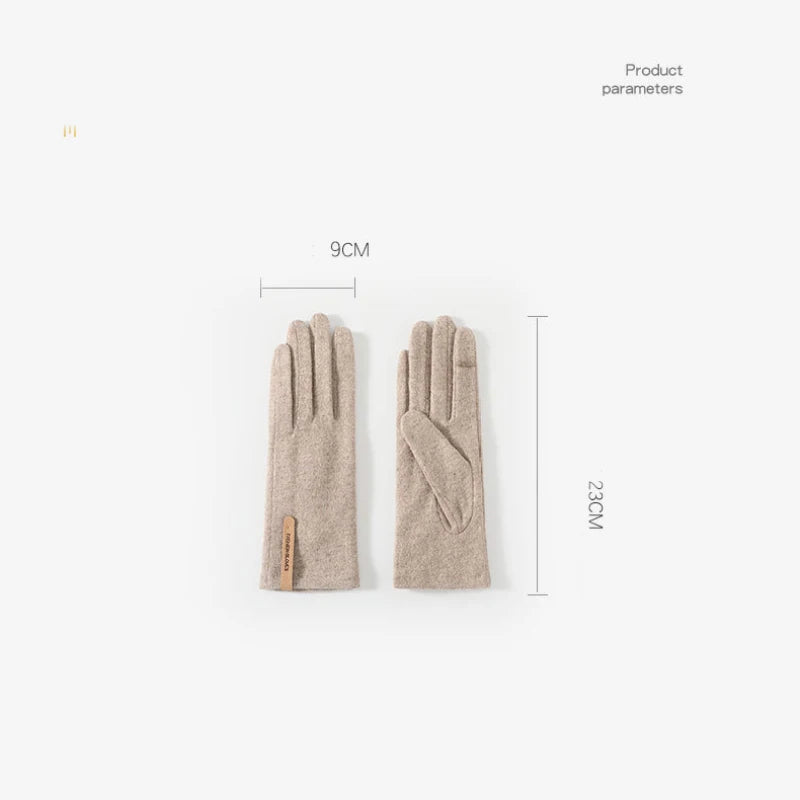 Gants fins en cachemire pour femme,  automne et hiver