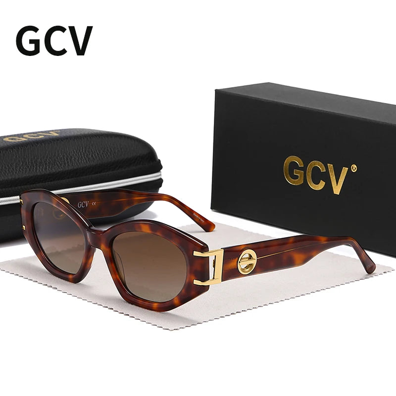 a-lunettes de soleil pour femmes,  oeil de chat, lunettes de soleil polarisées, Protection UV