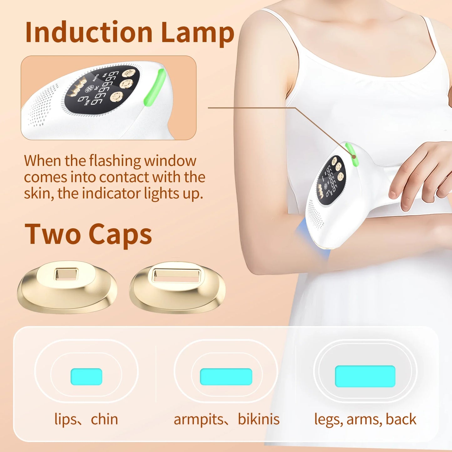 Épilateur laser 3 en 1 pour femme,