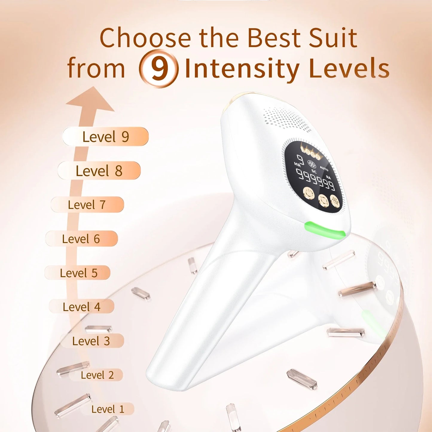 Épilateur laser 3 en 1 pour femme,