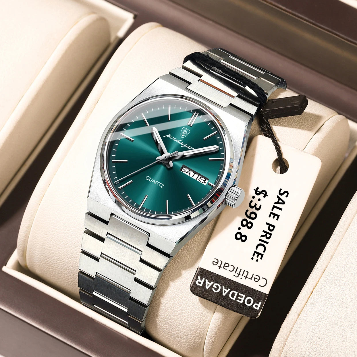 montre de luxe, à quartz,  pour femme