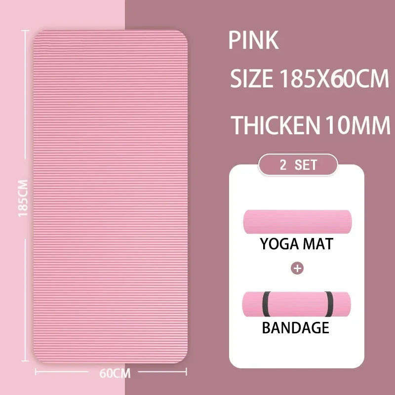 a-Tapis de Yoga, de gymnastique, 20MM, Protection de l'environnement, anti-dérapant, sport,  Fitness,