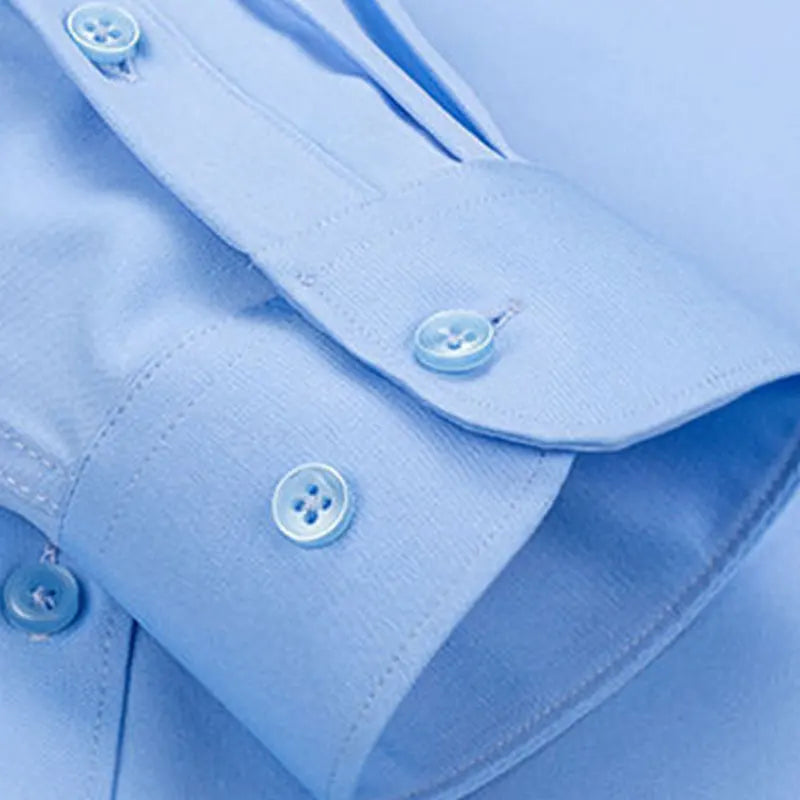 Chemise élastique, slim,  à manches longues pour homme, confortable, respirant, affaires, mode,