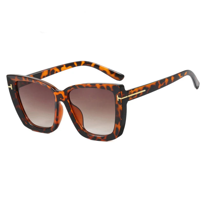 a-lunettes de soleil de Luxe pour femme, oeil De Chat, Carrées, rétro, moderne, UV400