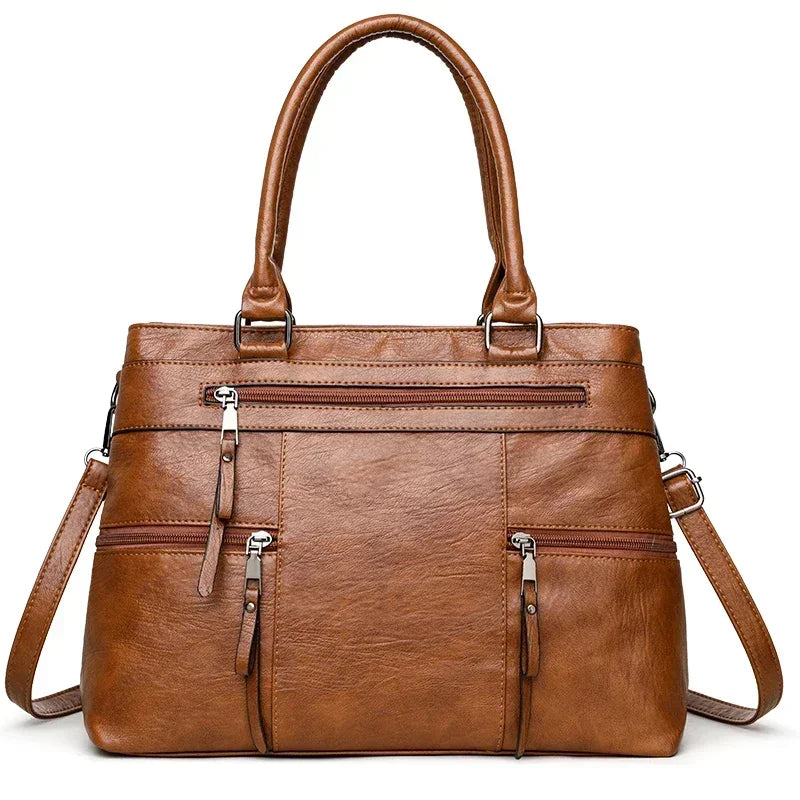Sac à main élégant pour femme, sac à poignée supérieure en cuir de bonne qualité, sac à bandoulière