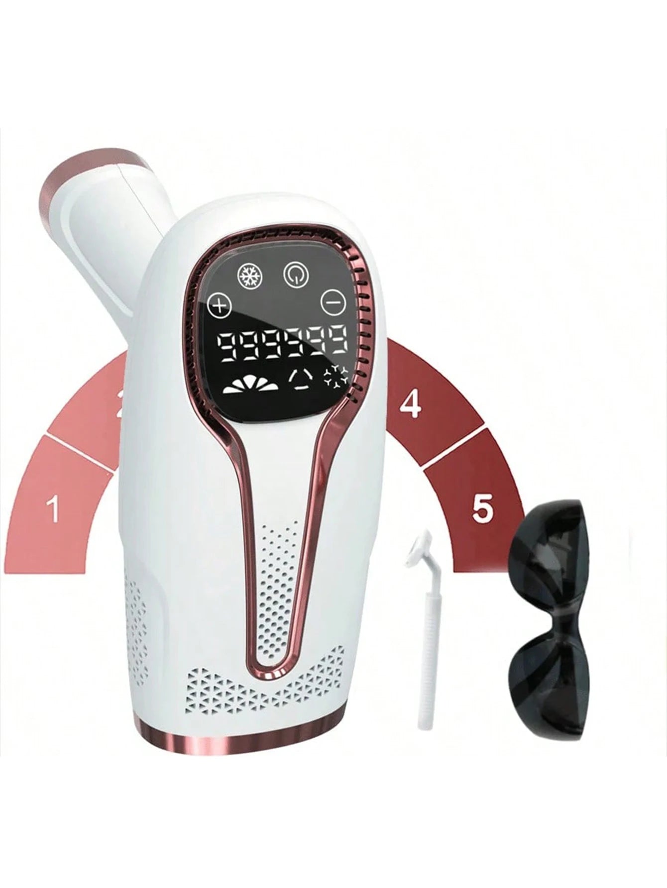 a-épilateur indolore, dispositif d'épilation laser IPL pour femme et homme, 3 en 1