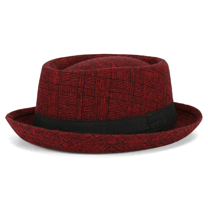 Chapeau haut de Protection solaire, en coton, pour homme, chapeau de Jazz, Simple et rétro,