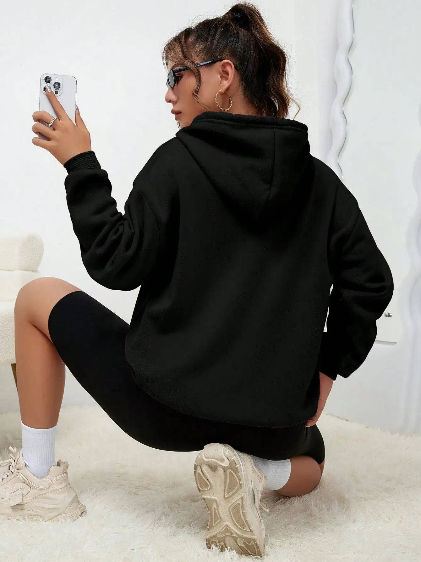 sweat-shirt à capuche pour femme