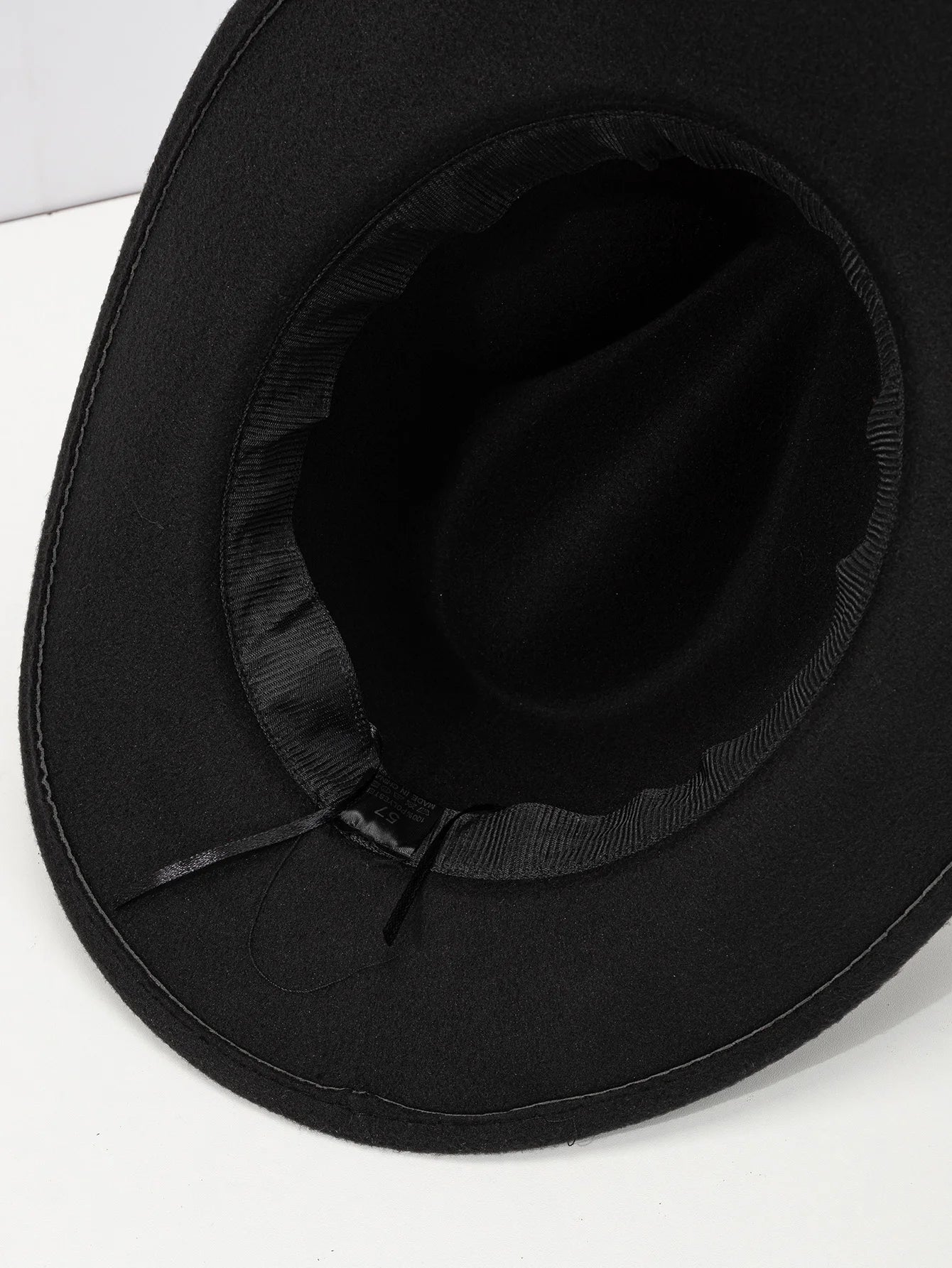 Chapeau de Cowboy Occidental en Feutre avec Ceinture Bouclée,
