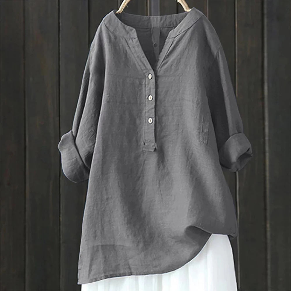 a-haut de  grande taille pour femme,  été,  3/4 manches,  vêtement coréen surdimensionné, chemise femme