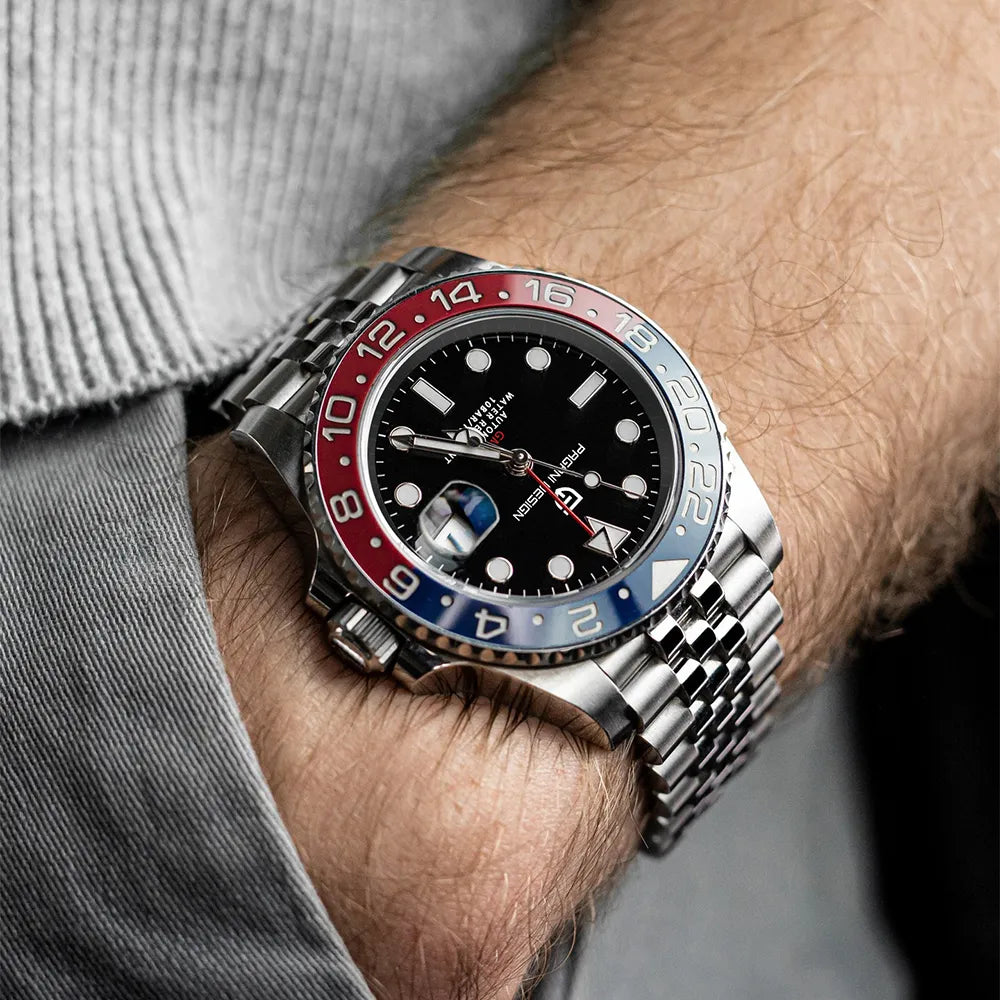 montre-bracelet mécanique pour homme