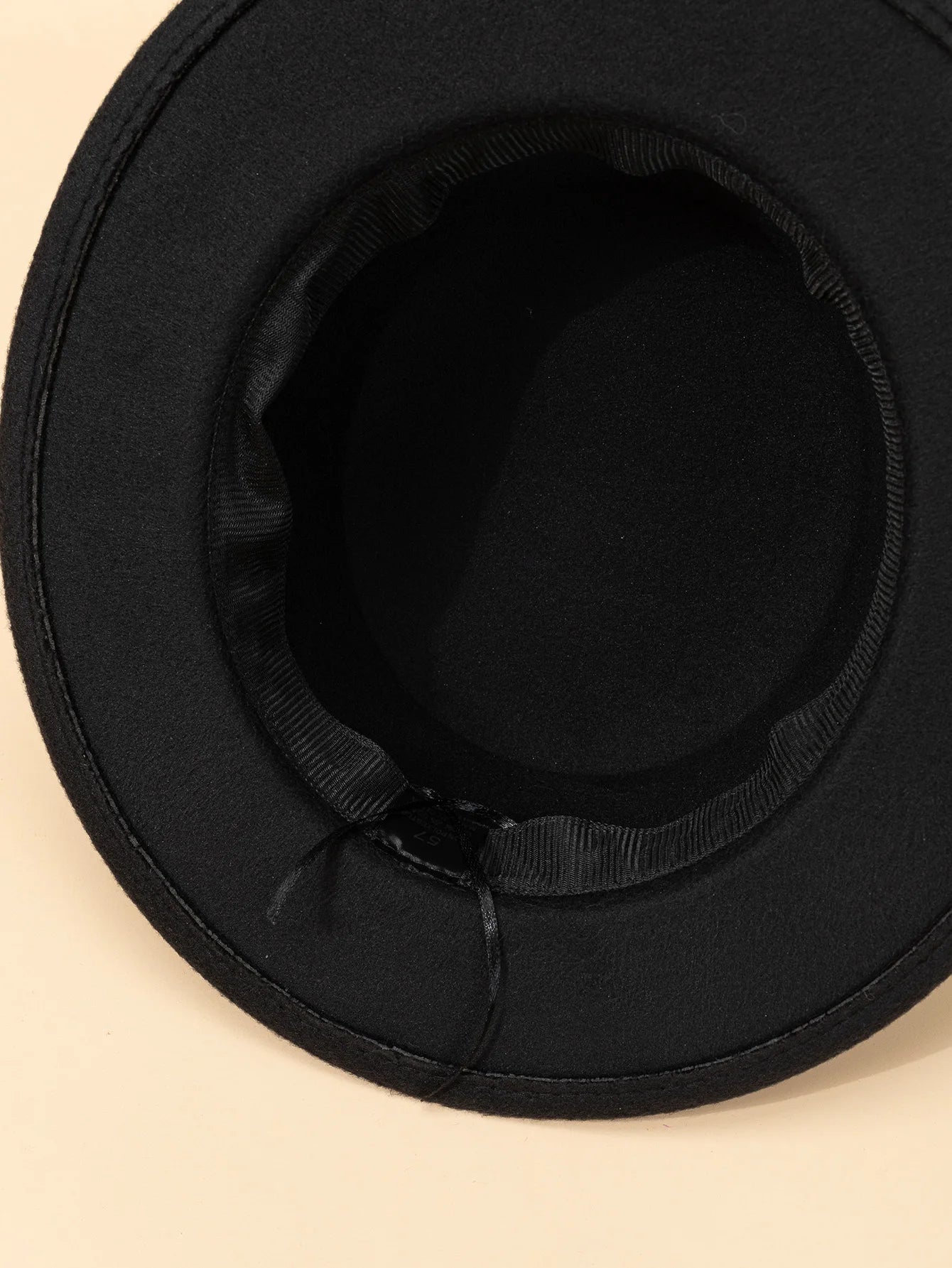 Chapeau haut de forme en laine pour femme, noir, vintage, style anglais,