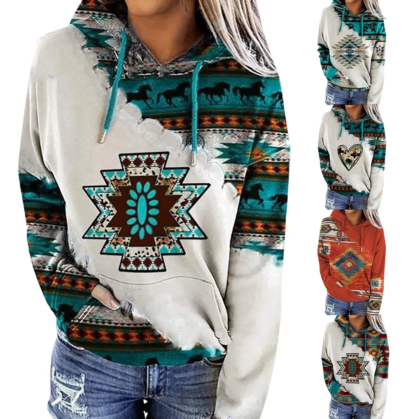 sweat-shirt à capuche pour femme