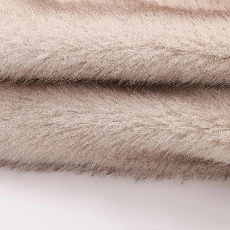 veste en fausse fourrure pour femme