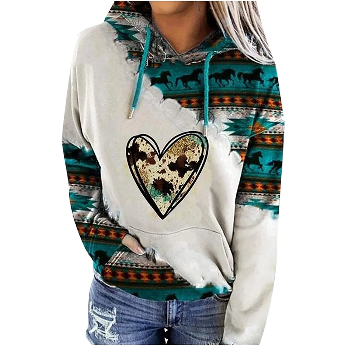 sweat-shirt à capuche pour femme