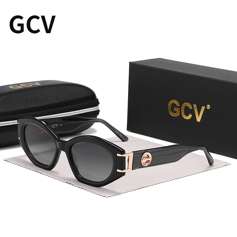 a-lunettes de soleil pour femmes,  oeil de chat, lunettes de soleil polarisées, Protection UV