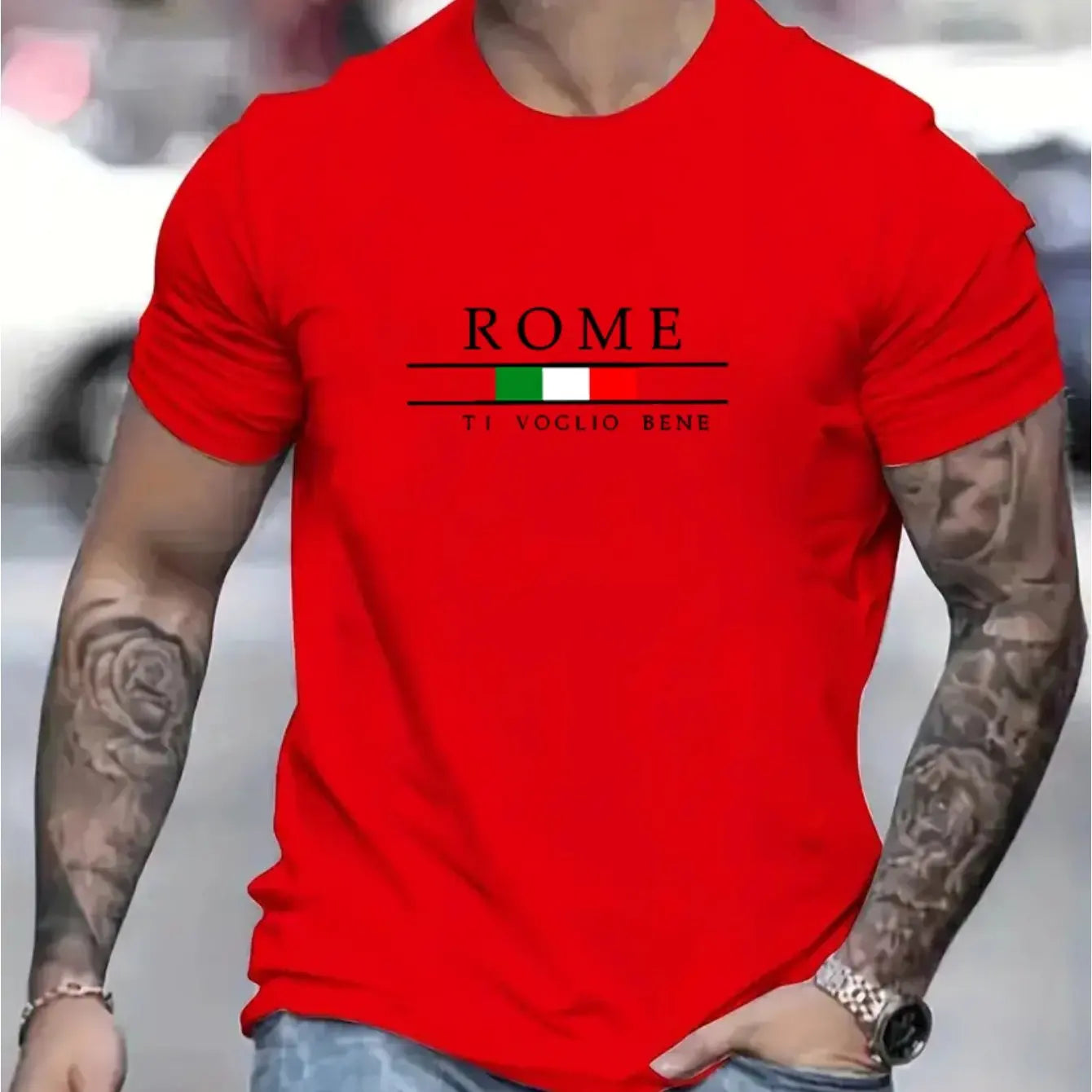 T-shirt, manches courtes, col rond, homme, décontracté, 100% coton,