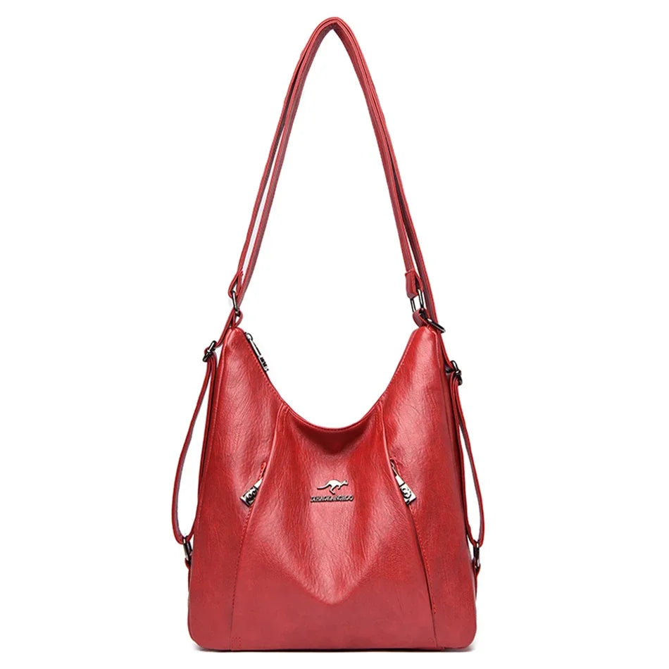 a-sac à main de luxe en cuir de haute qualité pour femme, sac à bandoulière multifonction, sac à dos de voyage
