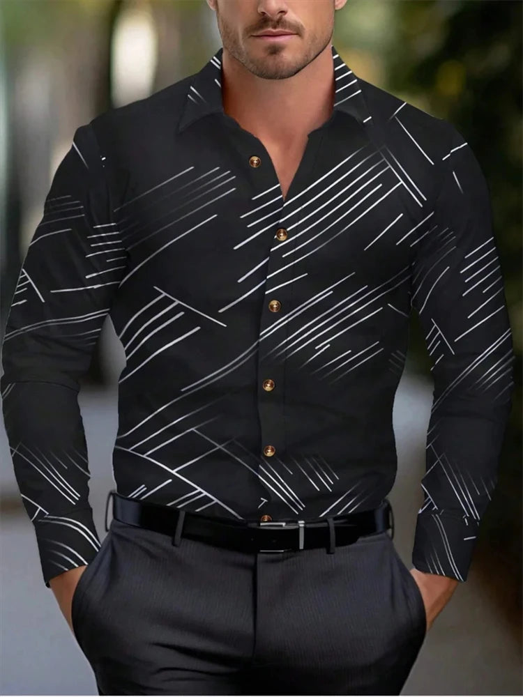 chemise à manches longues pour homme, vêtement surdimensionné pour affaires, décontracté, à la mode,