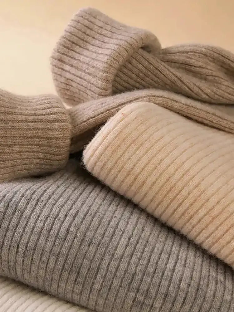 pull à col roulé pour femme