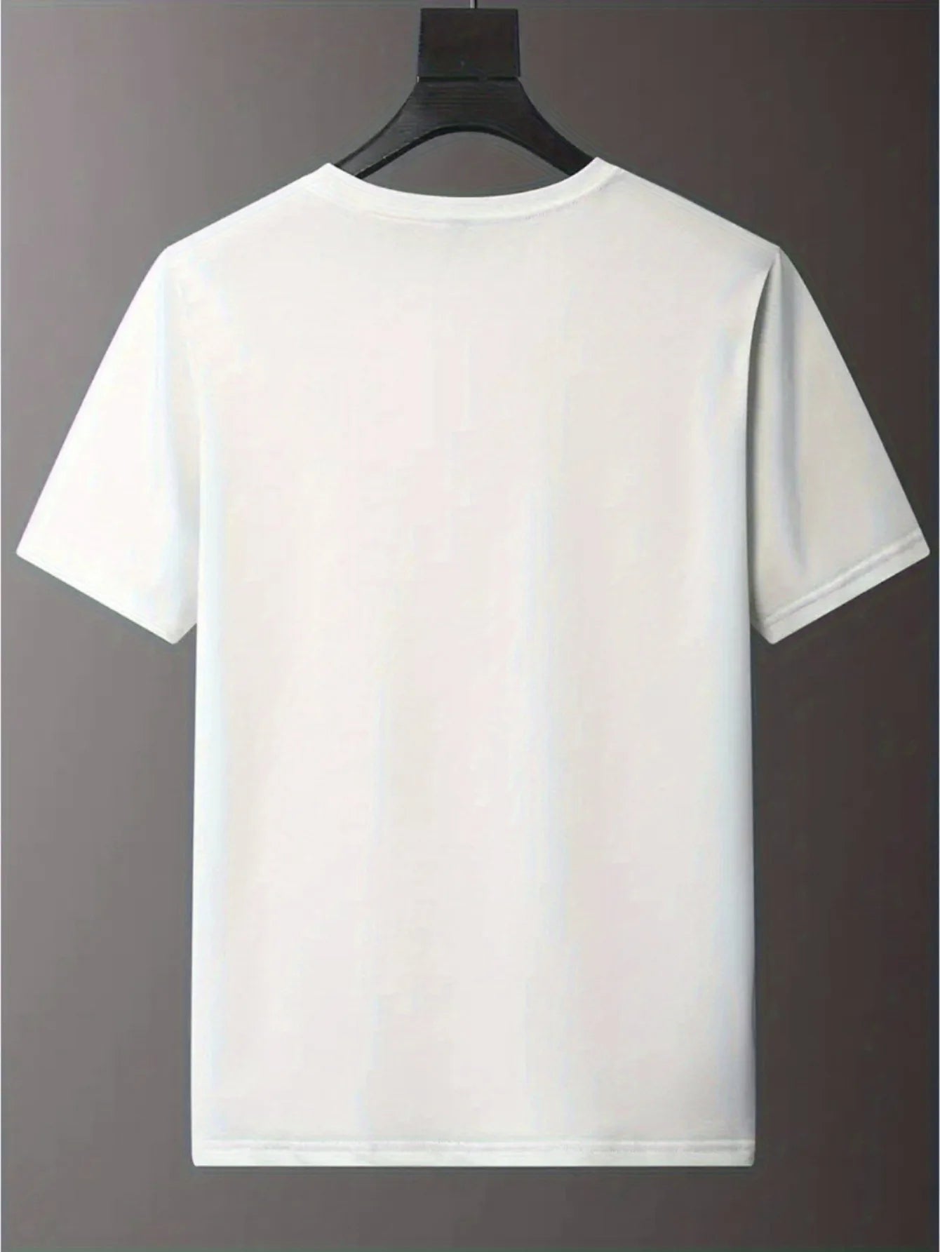 T-shirt, manches courtes, col rond, homme, décontracté, 100% coton,