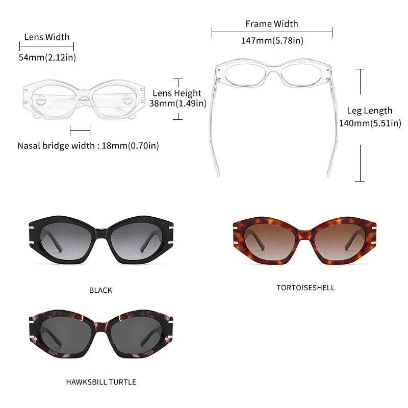 a-lunettes de soleil pour femmes,  oeil de chat, lunettes de soleil polarisées, Protection UV
