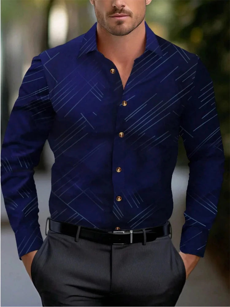 chemise à manches longues pour homme, vêtement surdimensionné pour affaires, décontracté, à la mode,