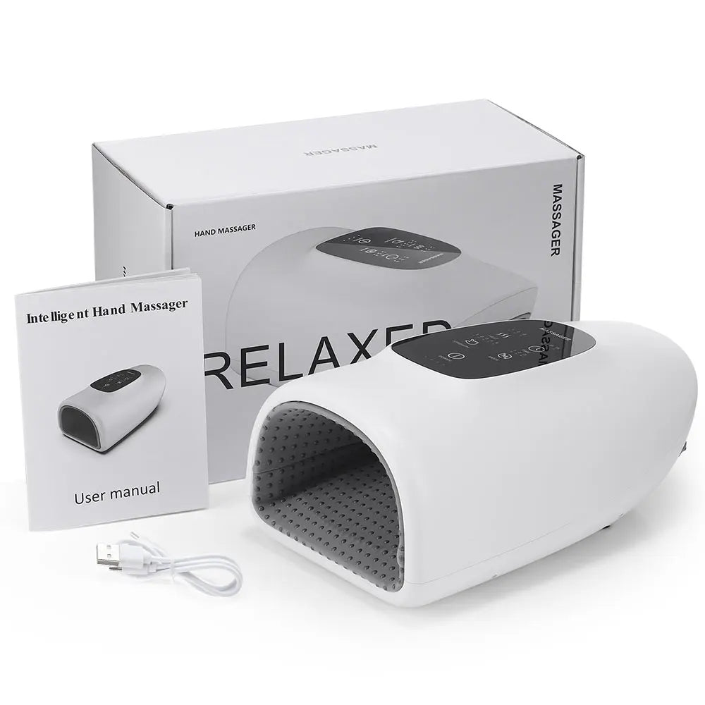 masseur électrique sans fil avec compression d'air, 3 niveaux de Chaleur, masseur des paumes et des doigts de la main