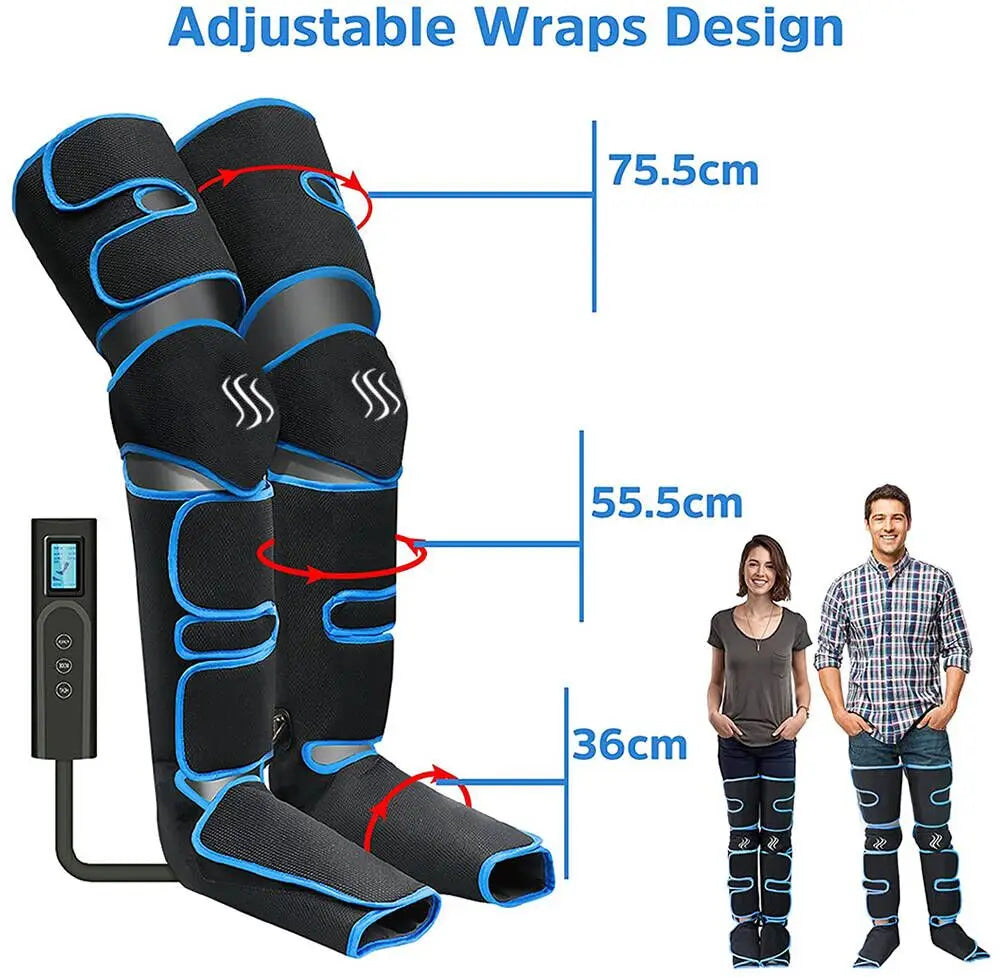 a-Relaxant électrique des muscles des jambes, 6 modes, récupération par Compression d'air,